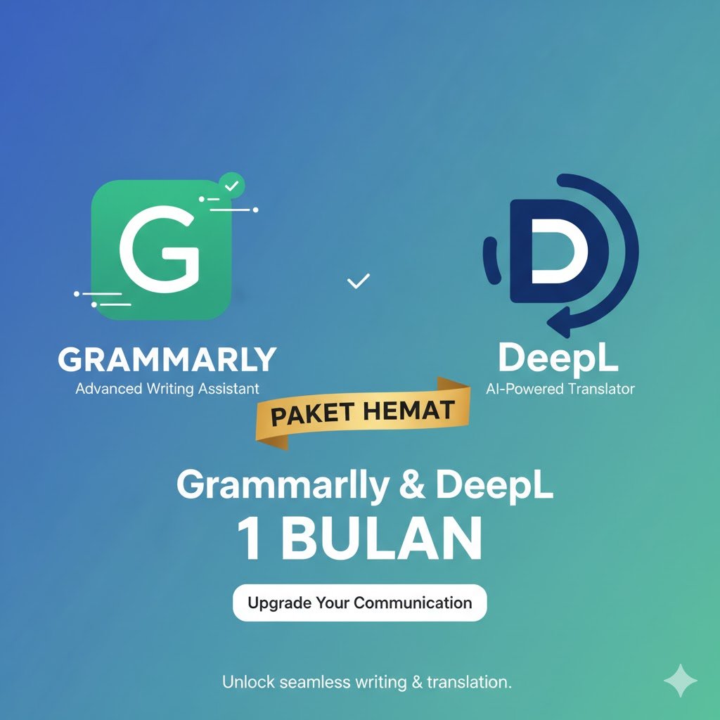 Paket Gramerly & DeepL 1 Bulan